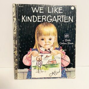🛑 4/$20 a Little Golden Book We Like Kindergarten 1981 Vintage 80s
